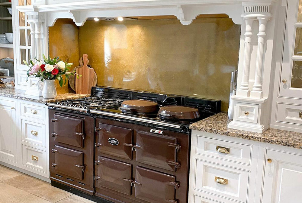 Brass AGA Splashback