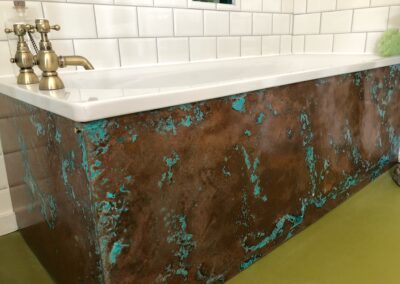 Aged Copper Bath Panels