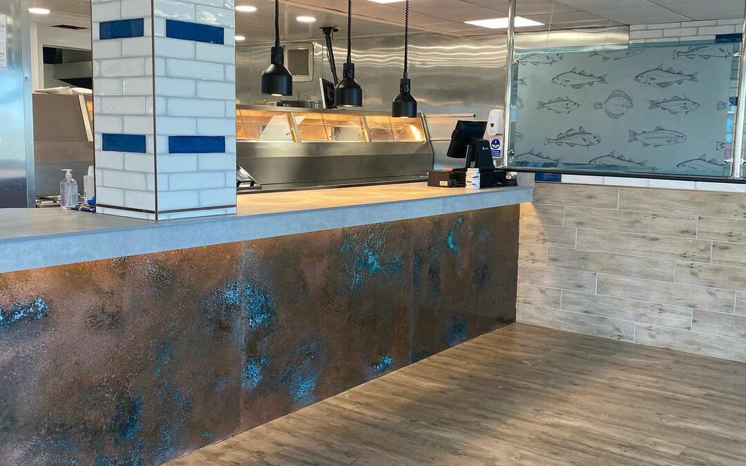 Fish & Chip Shop Counters in St. Column Cornwall