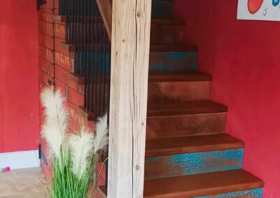 Aged Copper Stair Risers