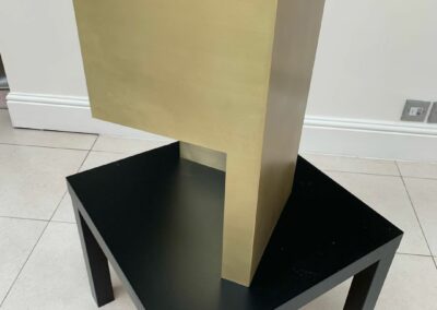 custom made brushed brass cooker hood