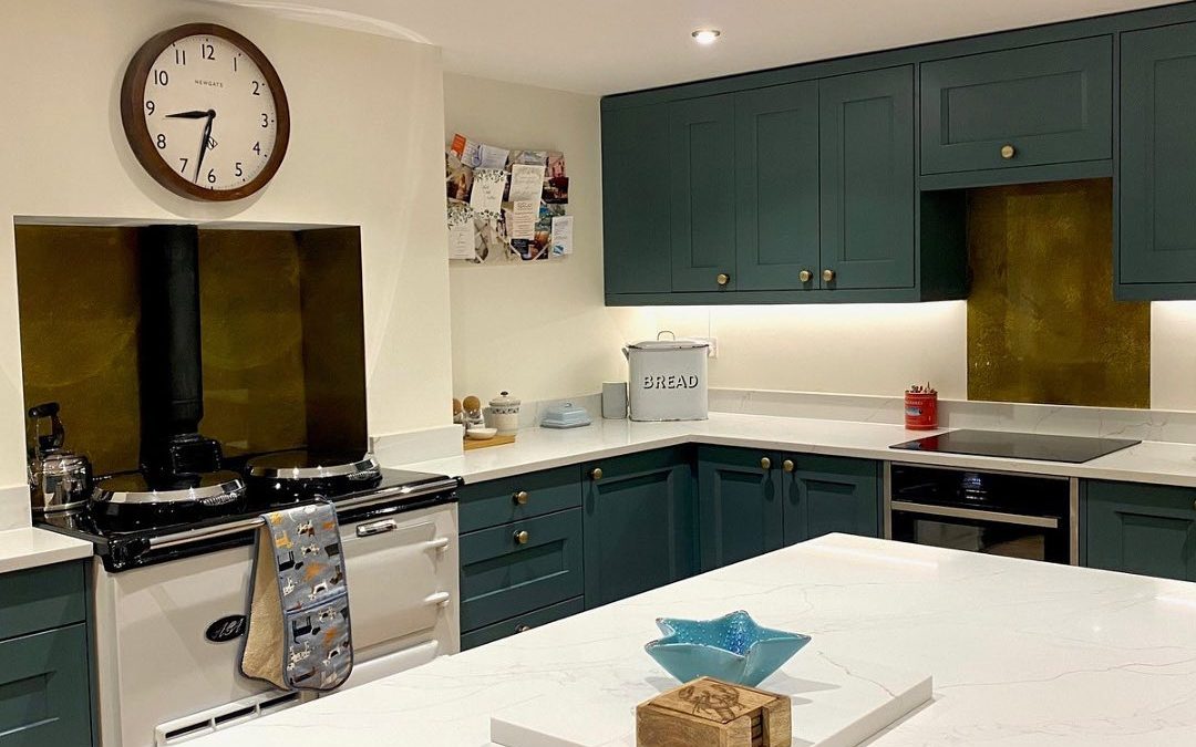 Wiltshire Aged Brass Splashback Project