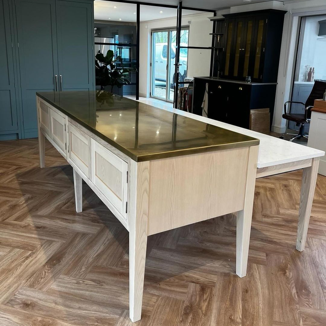 Berkshire Bronzed Brass Countertop for Cheltenham Showroom