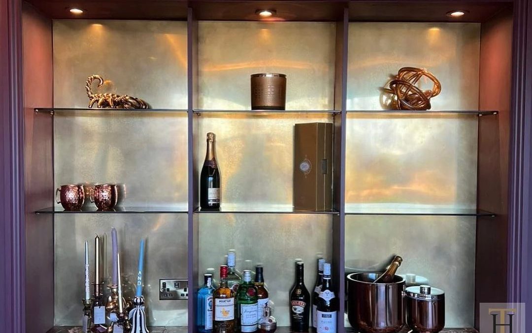 Berkshire Bronzed Brass Home Bar